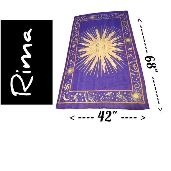 Rima Accessories - Extra Long Beach Wrap w/Beautiful Sun Face Design